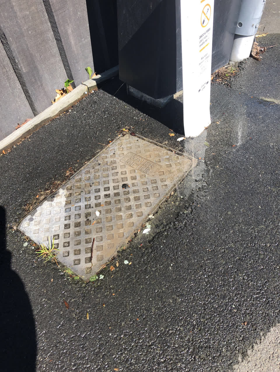 The photograph attached to this water leak report