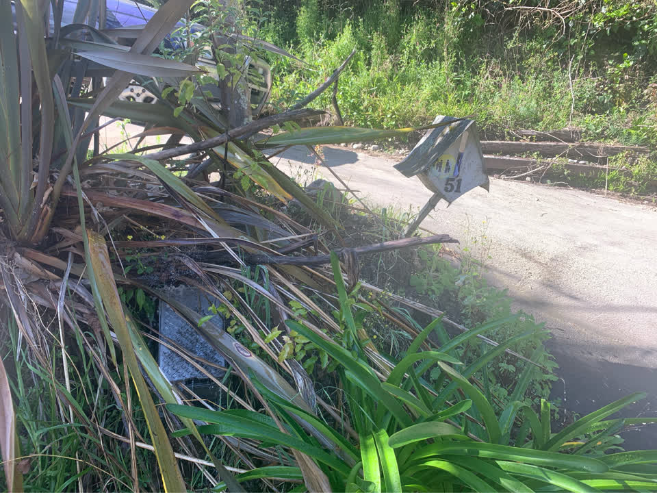 The photograph attached to this water leak report
