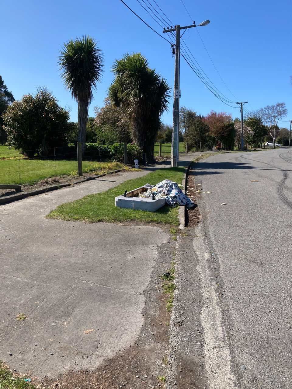 The photograph attached to this dumped rubbish report
