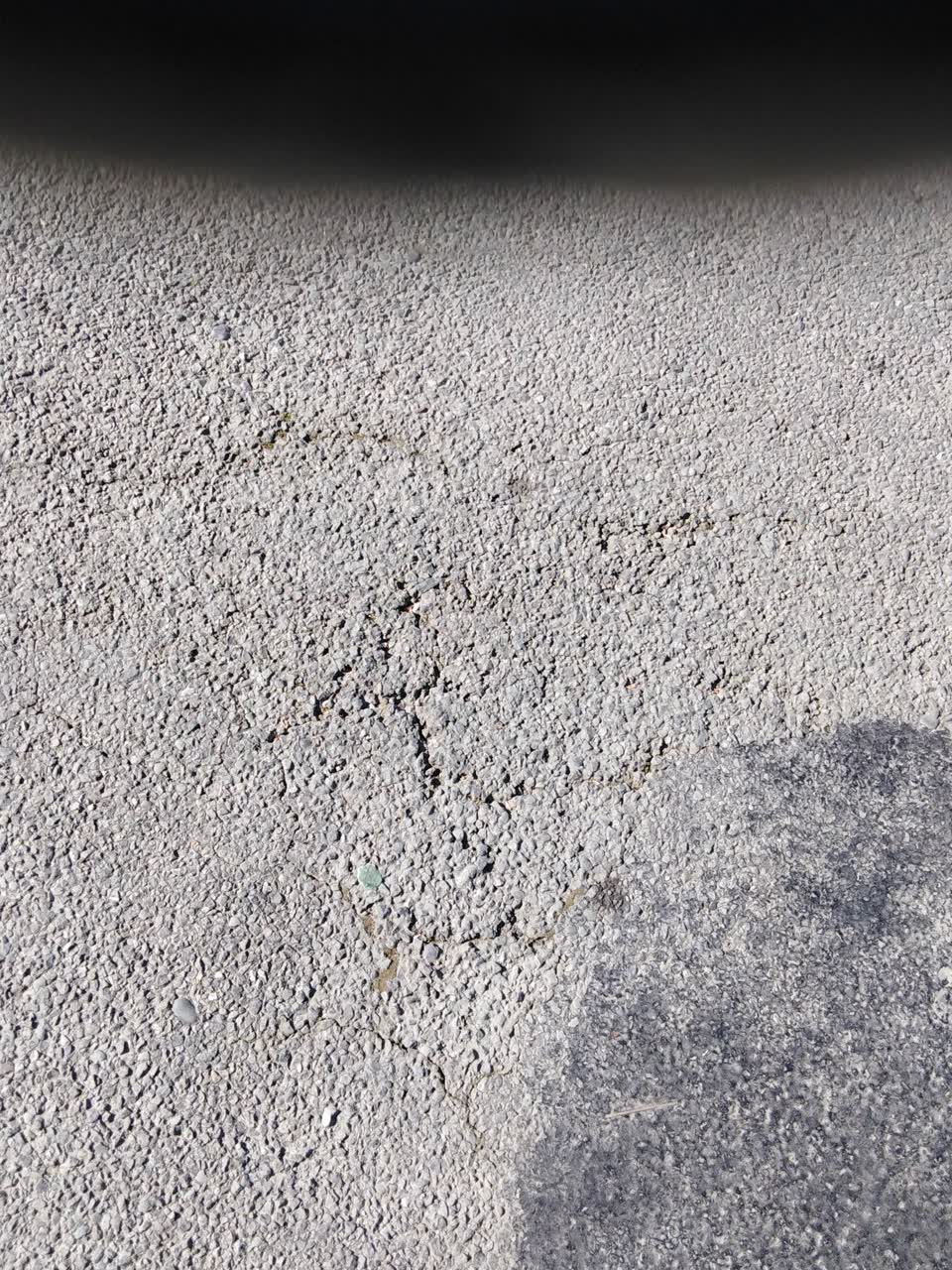 The photograph attached to this pothole report