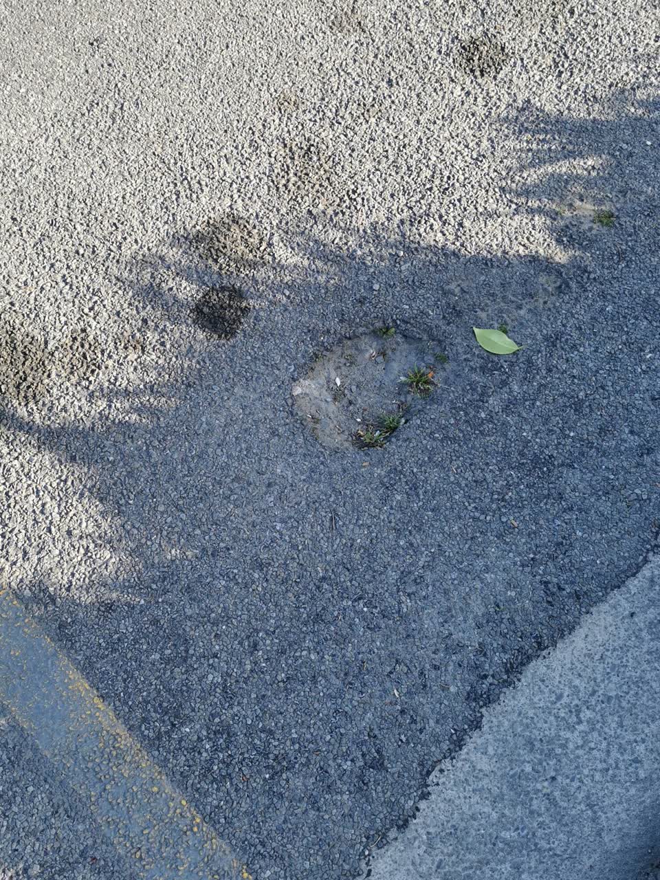 The photograph attached to this roads - general report
