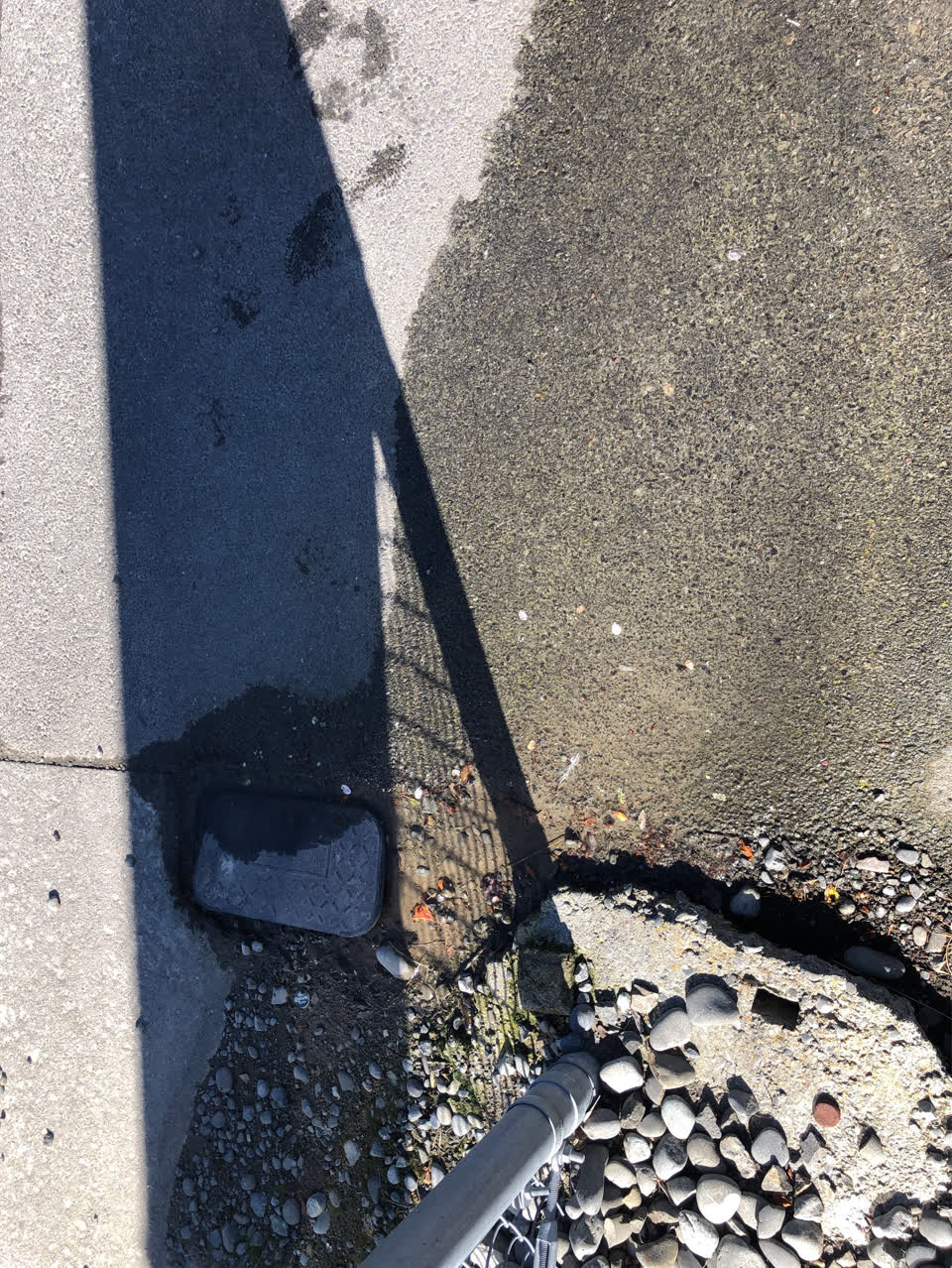 The photograph attached to this water leak report