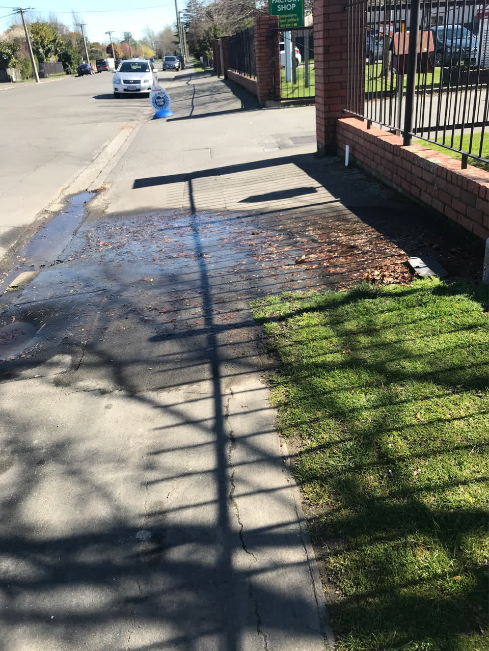 The photograph attached to this pavement - general report