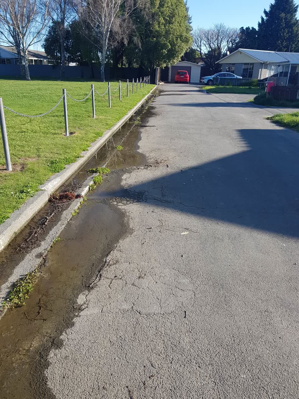 The photograph attached to this flooding report
