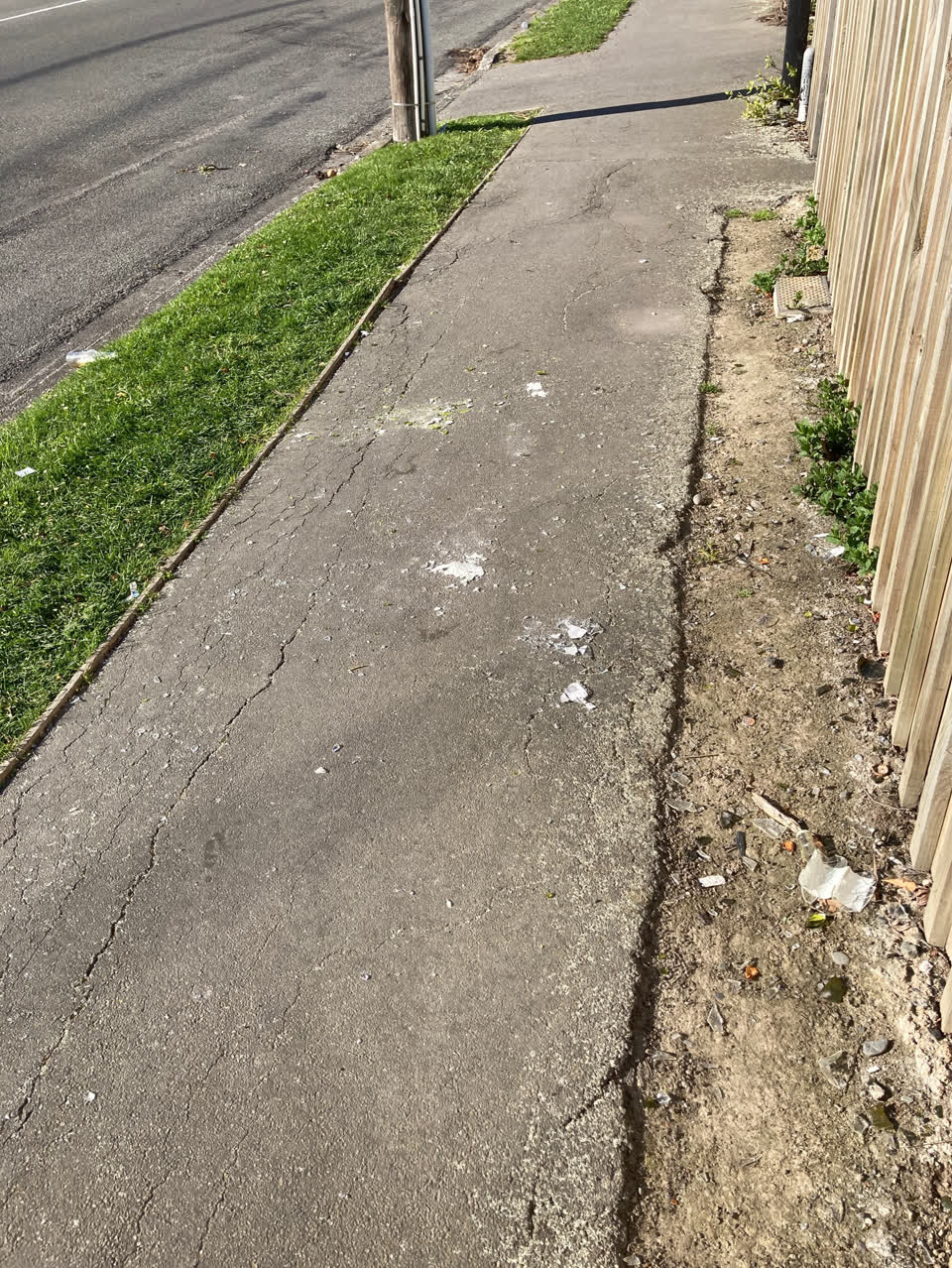 The photograph attached to this pavement - general report
