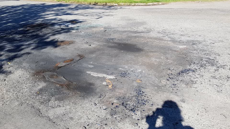 The photograph attached to this dumped rubbish report