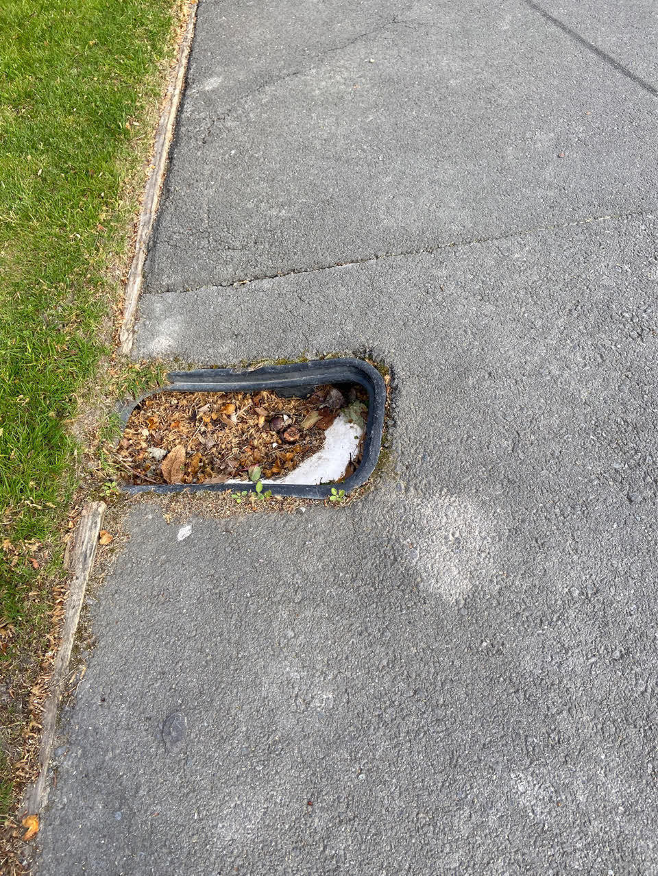 The photograph attached to this pothole report
