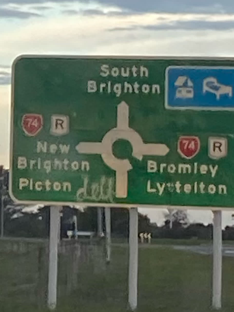 The photograph attached to this graffiti - signage report