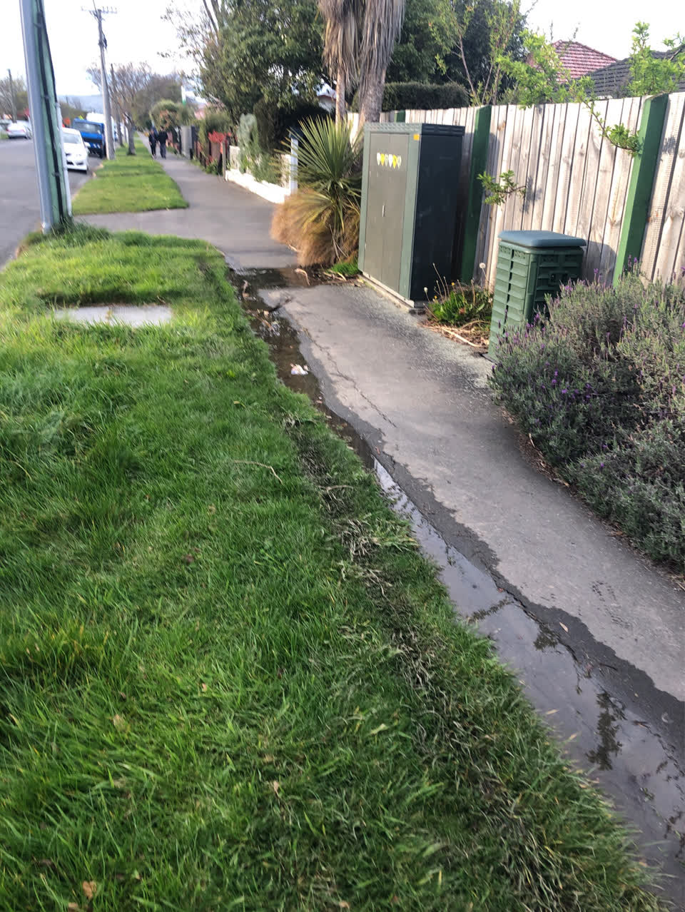 The photograph attached to this flooding report