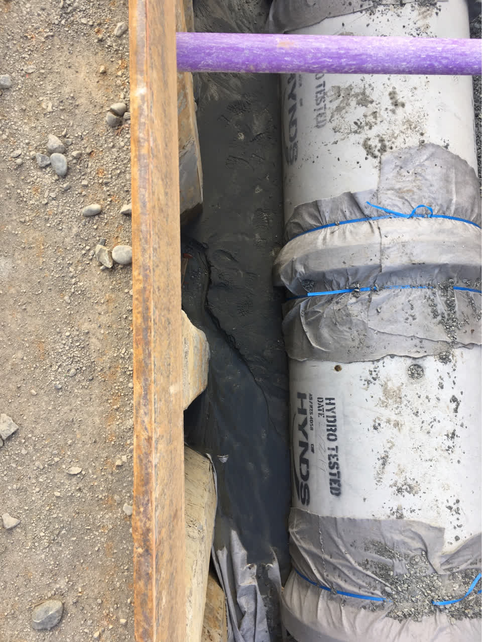 The photograph attached to this water leak report