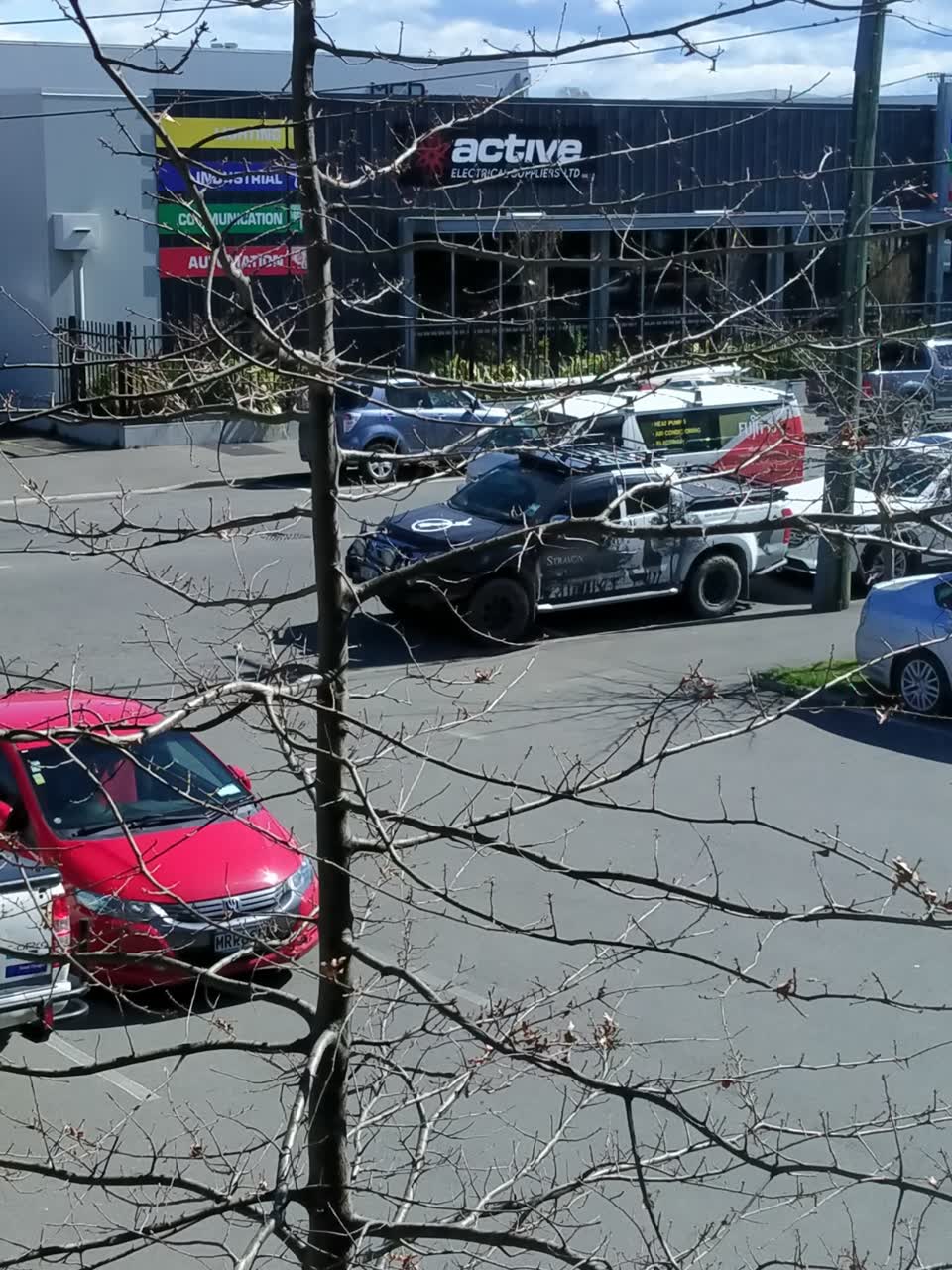 The photograph attached to this parking - illegal report