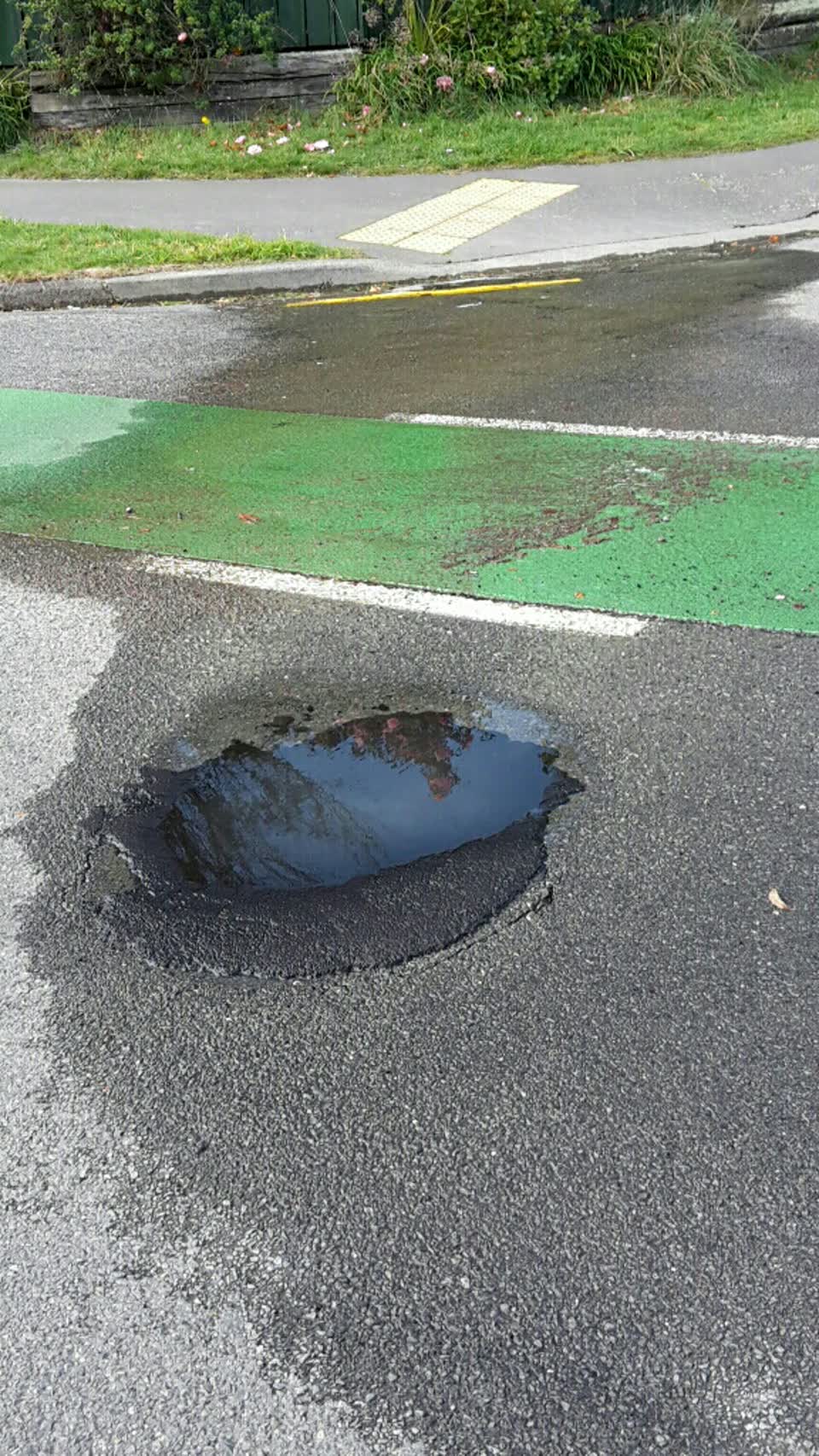 The photograph attached to this water leak report