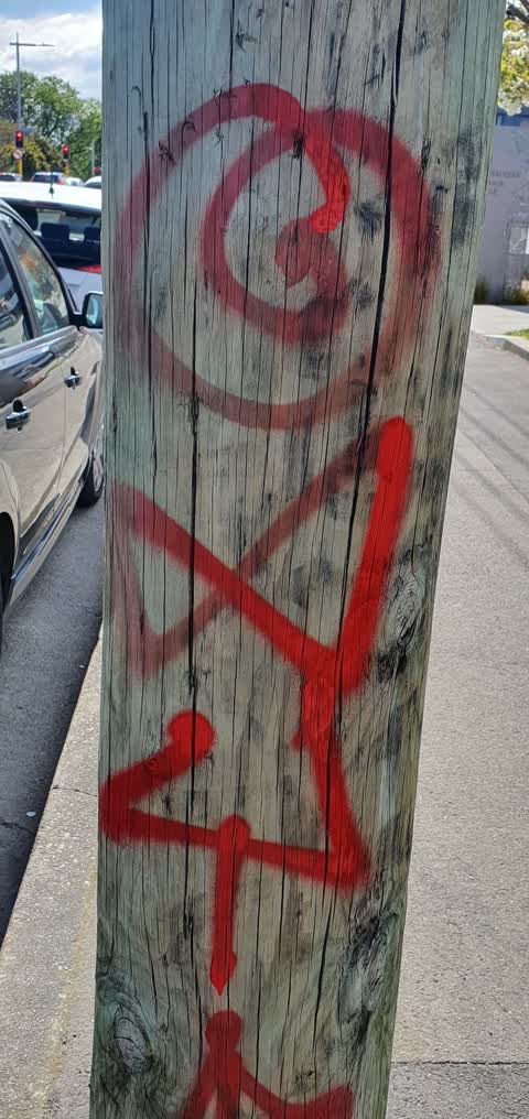 Graffiti, a report photo