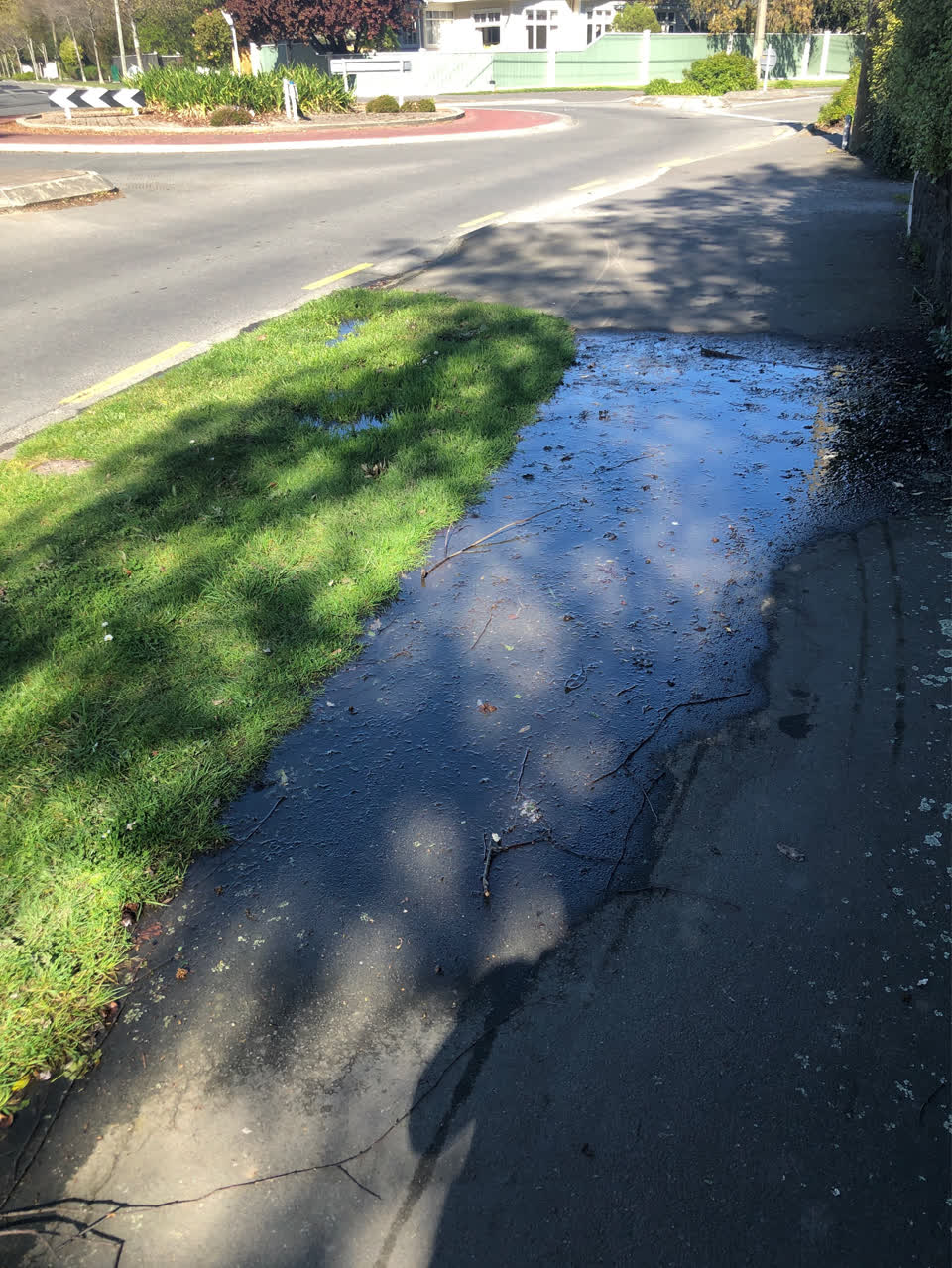 The photograph attached to this water leak report