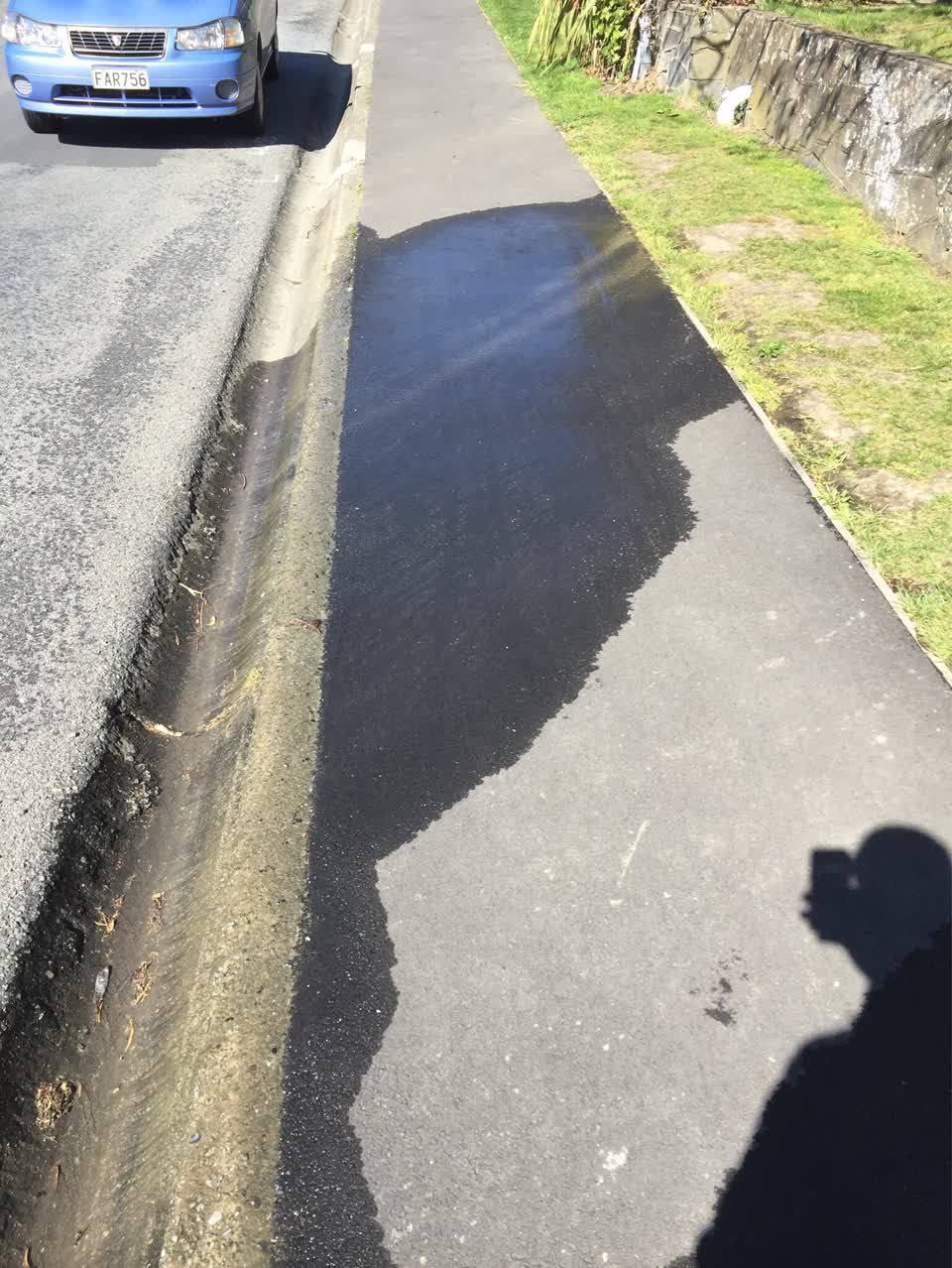 The photograph attached to this water leak report