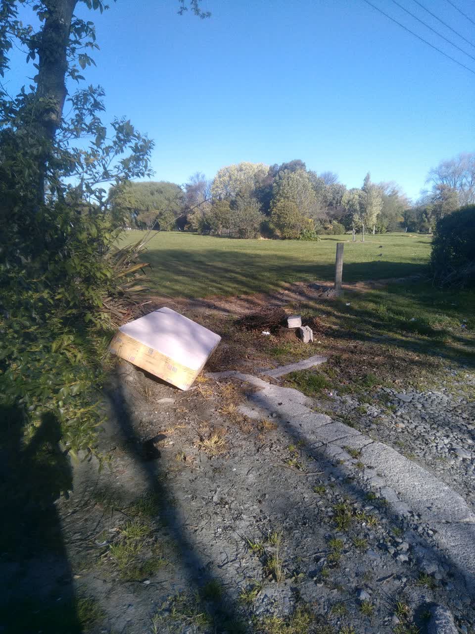 The photograph attached to this dumped rubbish report