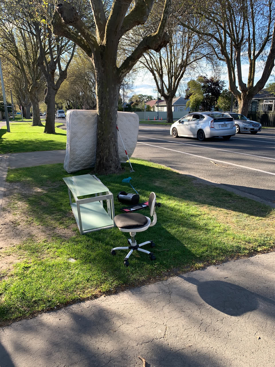 The photograph attached to this dumped rubbish report