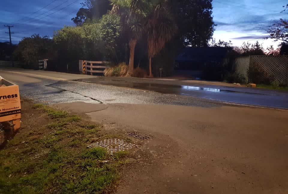 The photograph attached to this water leak report