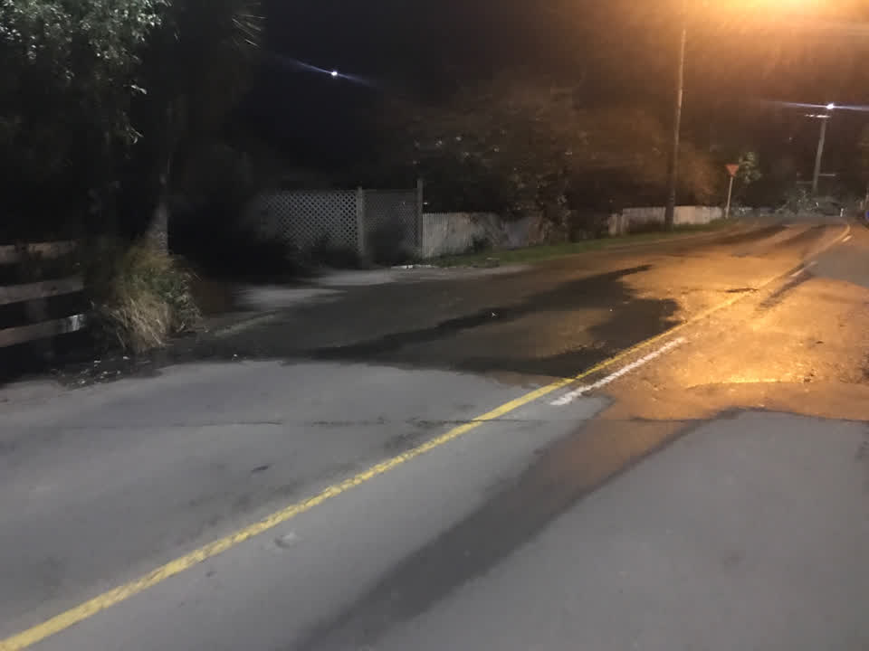 The photograph attached to this water leak report