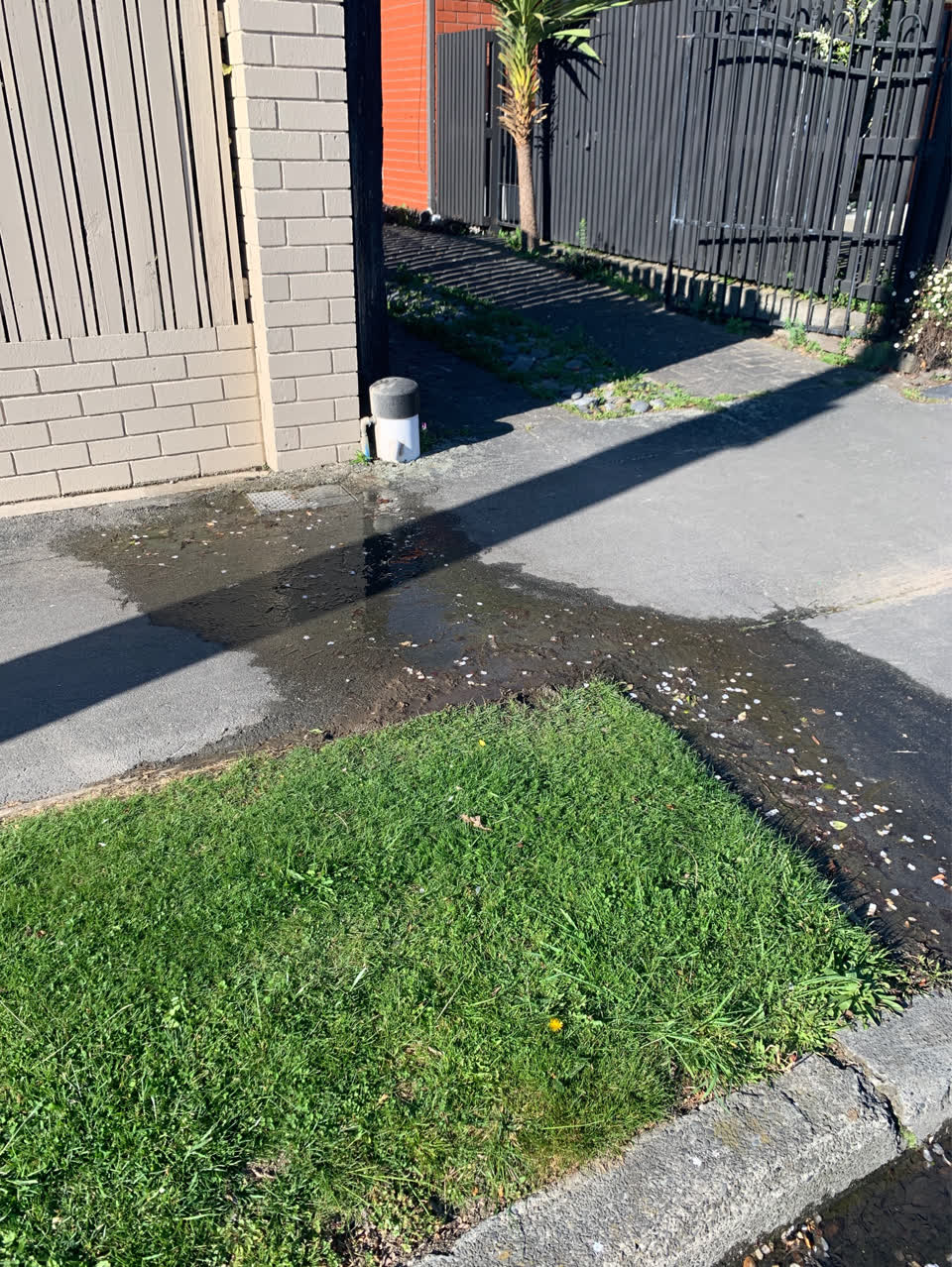 The photograph attached to this water leak report