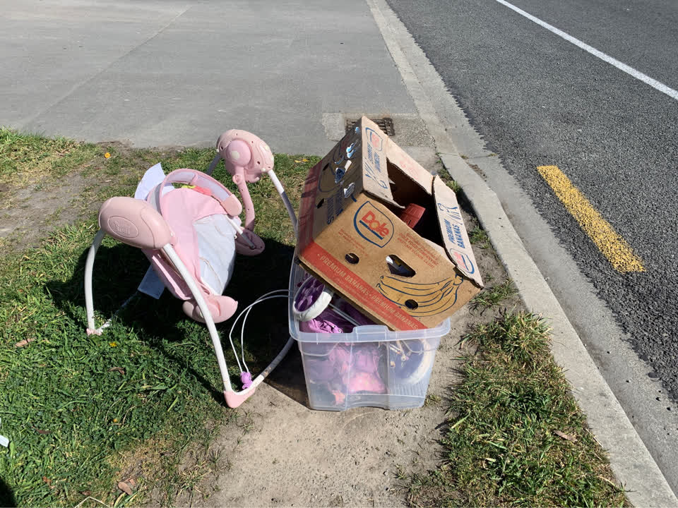 The photograph attached to this litter report