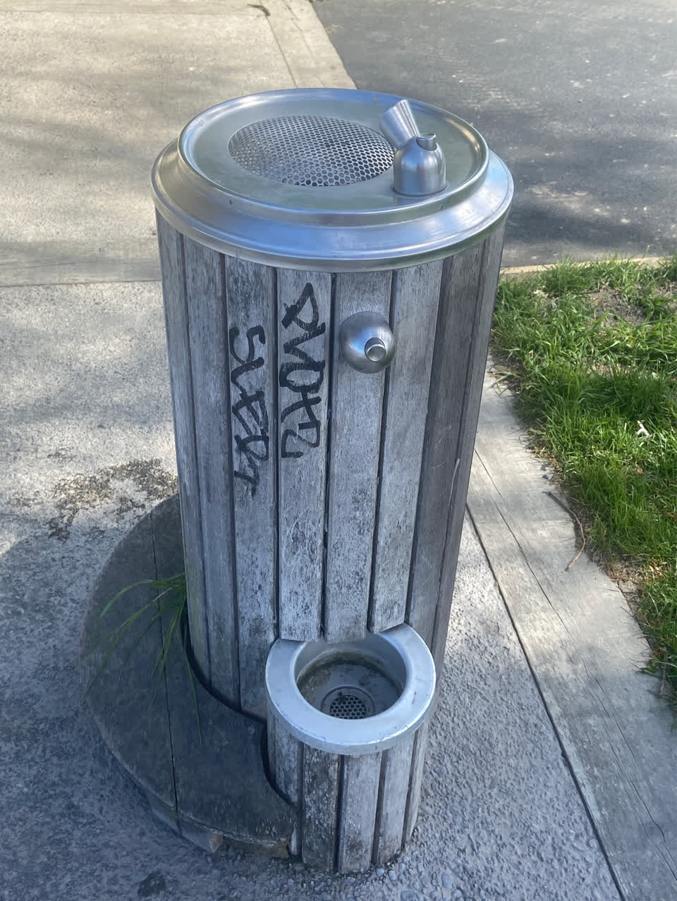 The photograph attached to this graffiti - public property report