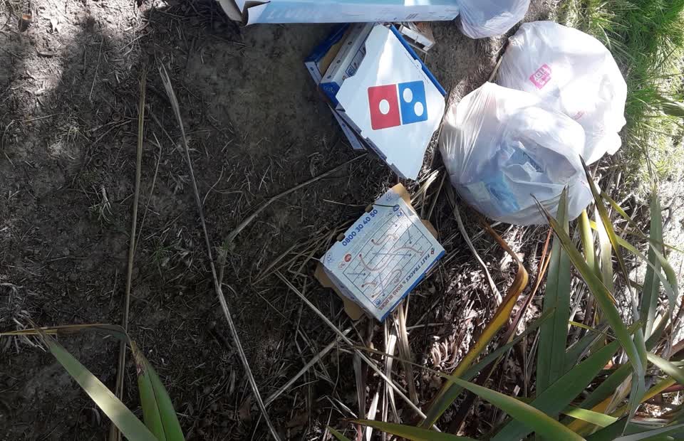 The photograph attached to this dumped rubbish report