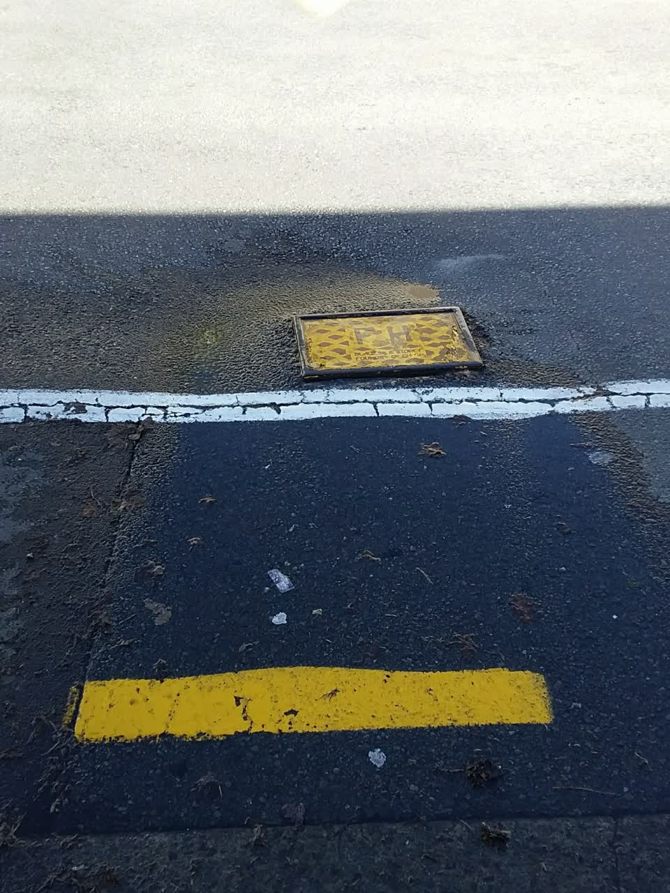 The photograph attached to this water leak report