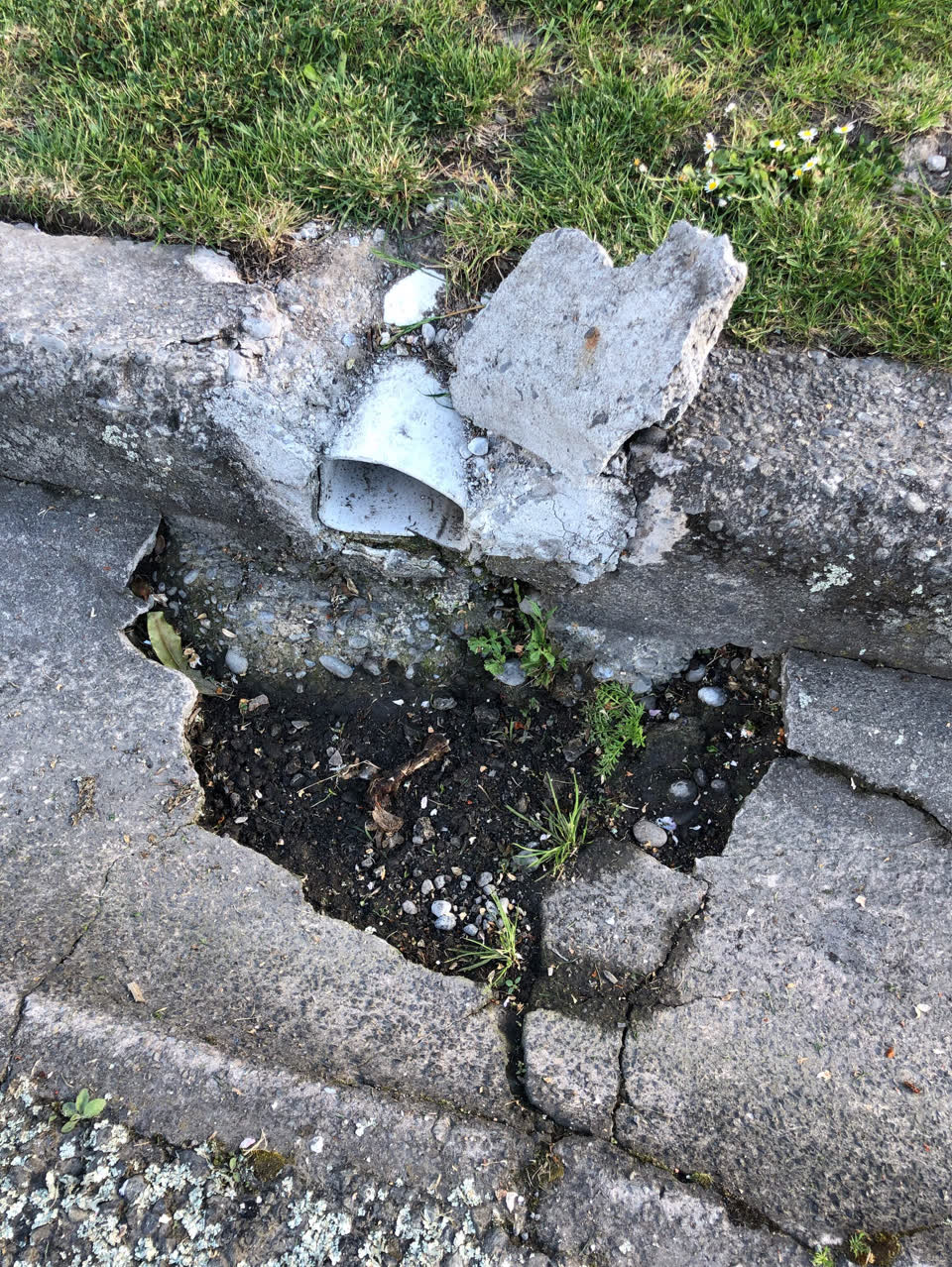 The photograph attached to this wastewater/stormwater report