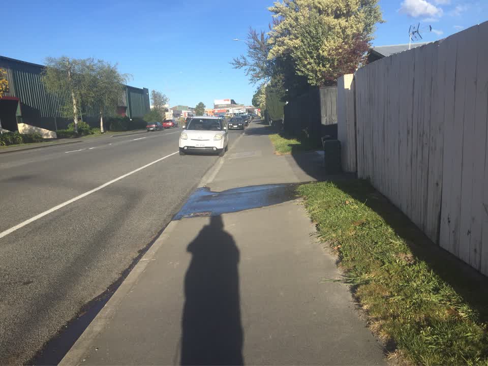 The photograph attached to this water leak report