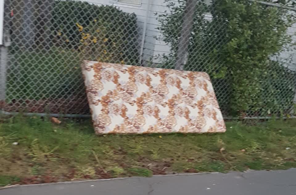The photograph attached to this dumped rubbish report