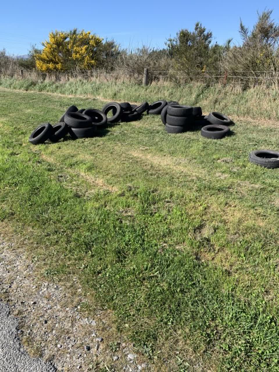 The photograph attached to this dumped rubbish report
