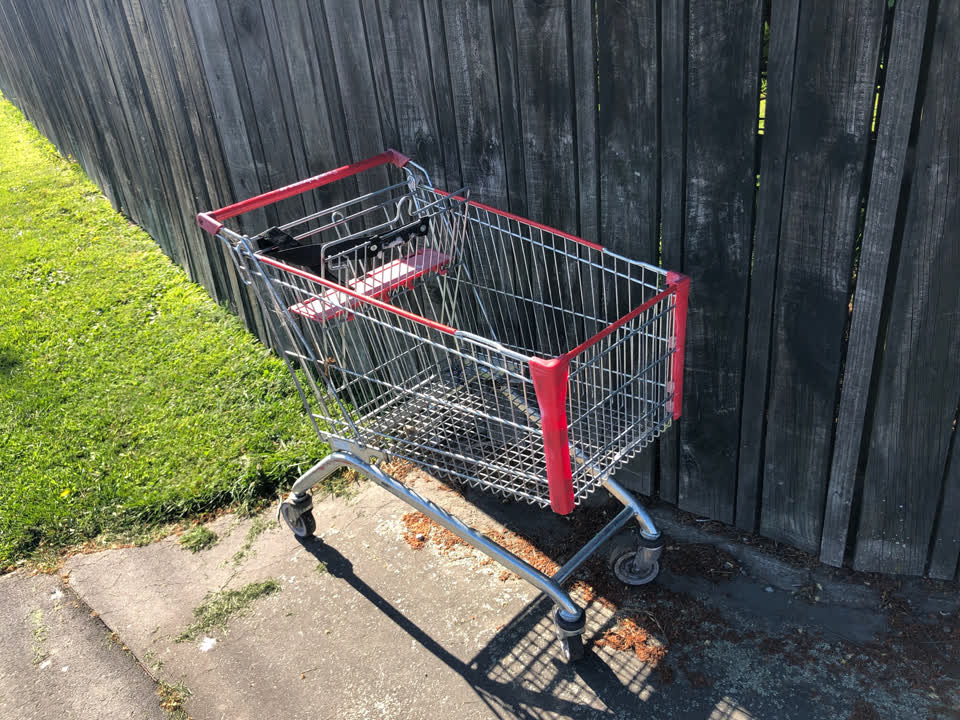 The photograph attached to this general - abandoned trolley report