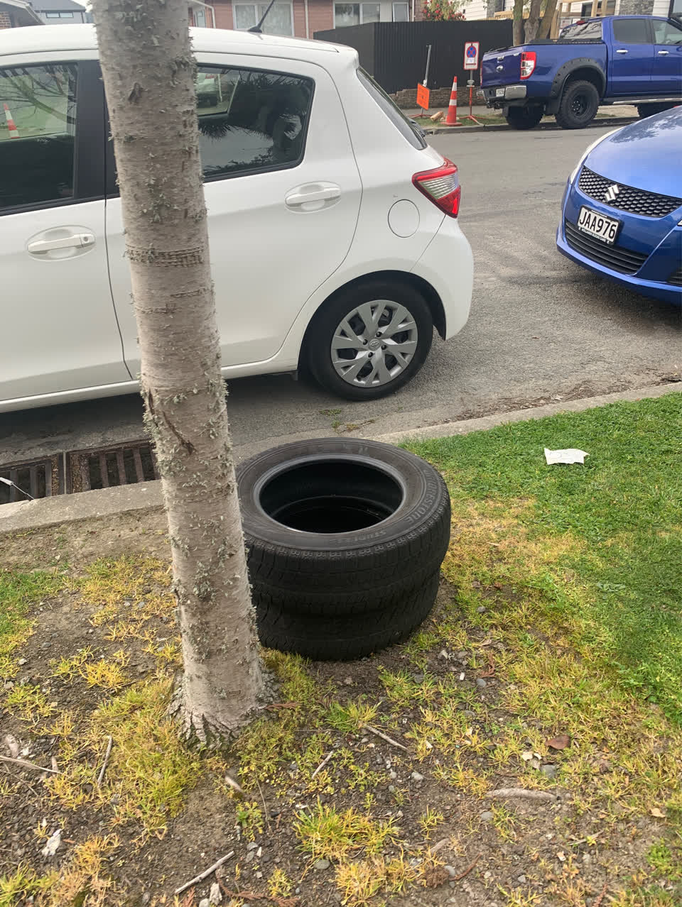 The photograph attached to this dumped rubbish report