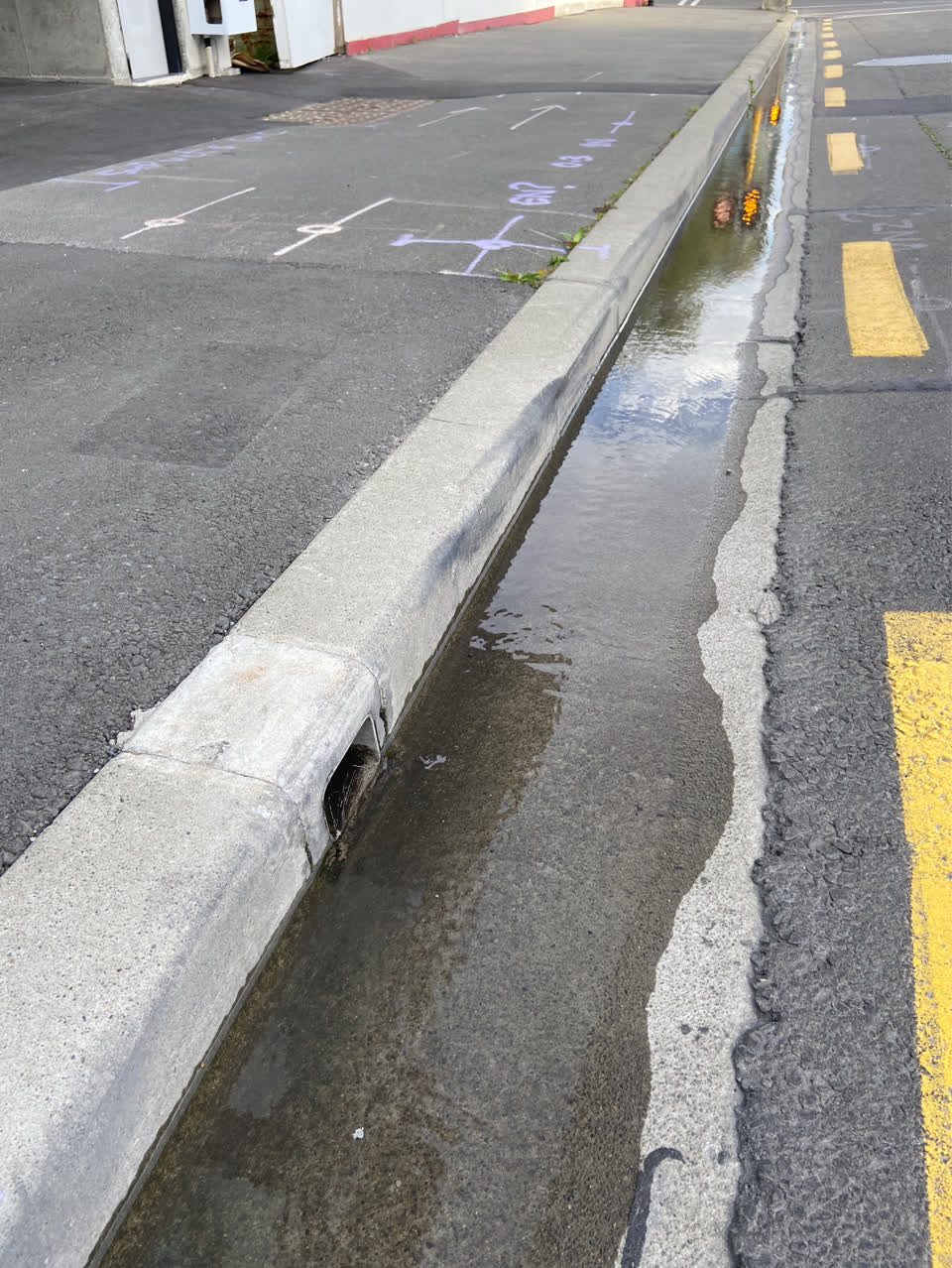 The photograph attached to this water leak report