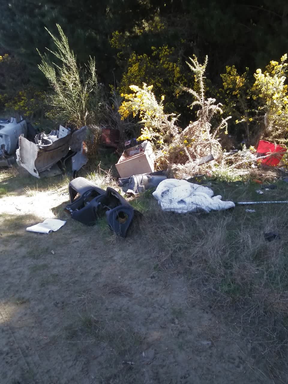 The photograph attached to this dumped rubbish report