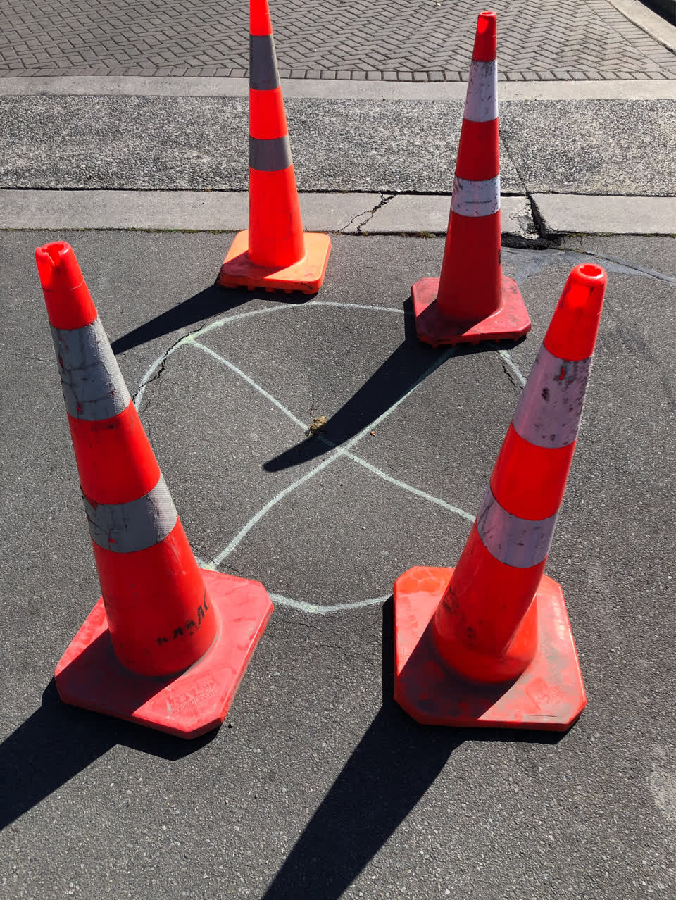 The photograph attached to this pothole report