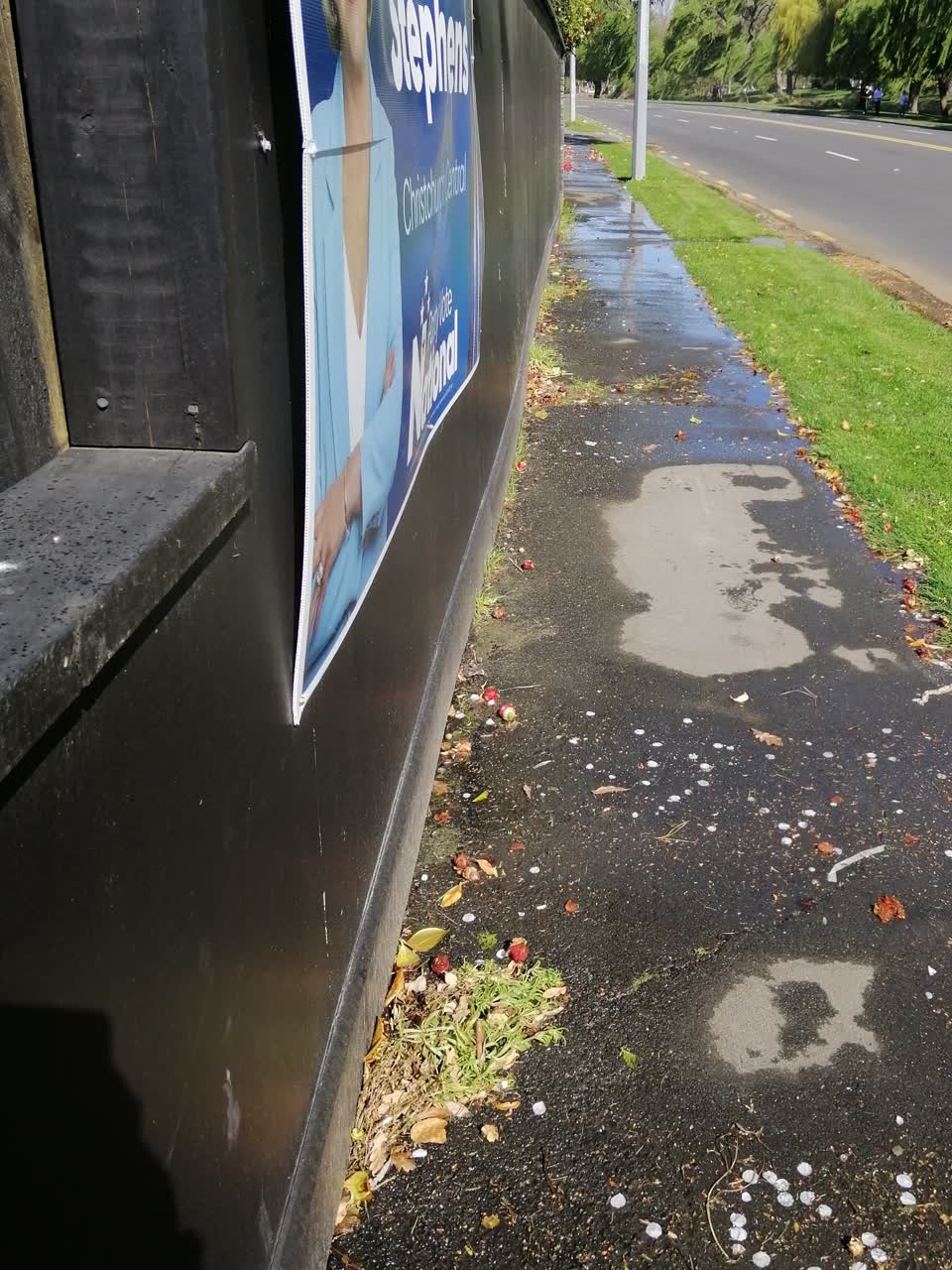 The photograph attached to this flooding report
