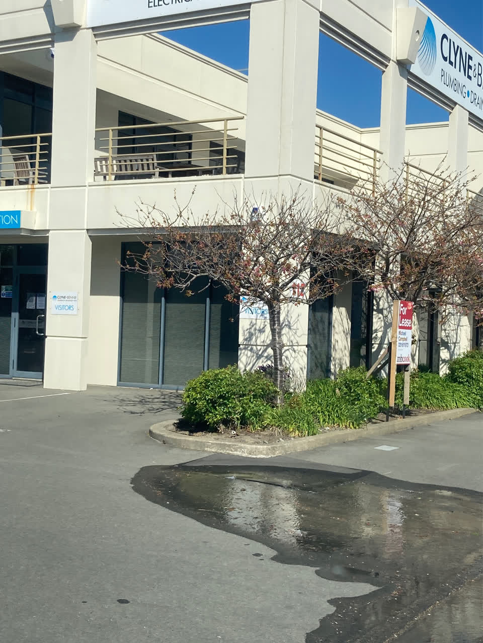 The photograph attached to this water leak report