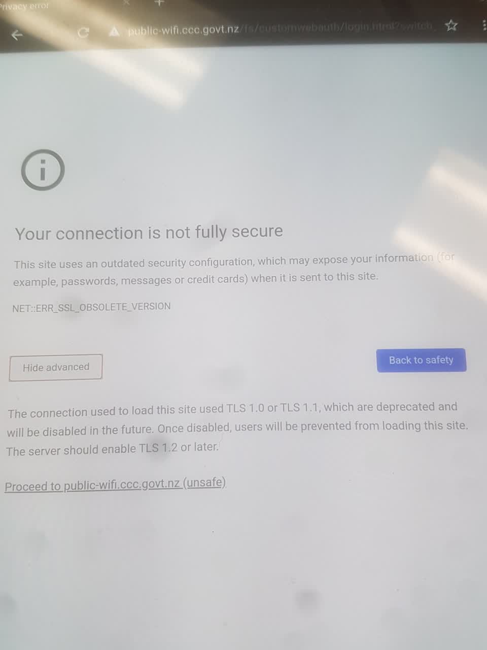 The photograph attached to this facility - general request report