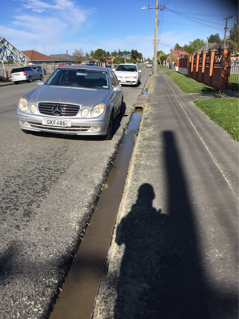 The photograph attached to this water leak report