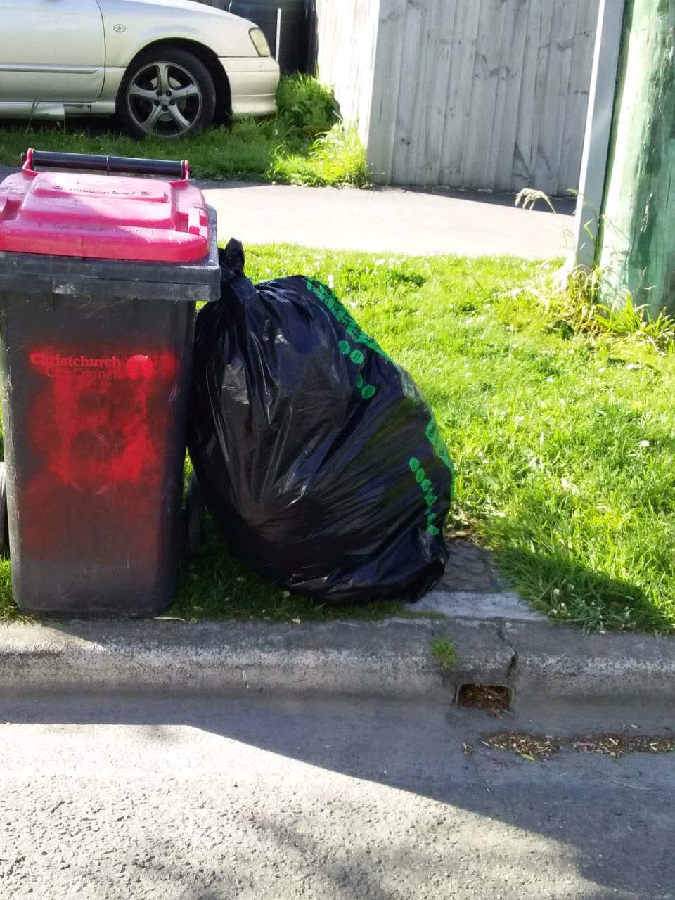 The photograph attached to this dumped rubbish report