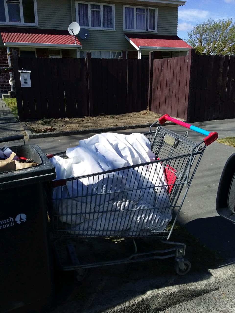 The photograph attached to this dumped rubbish report
