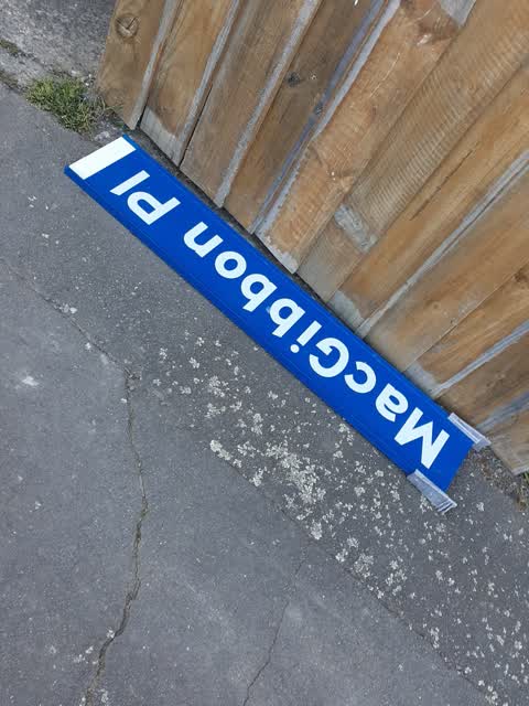 Damaged Street Sign, a report photo