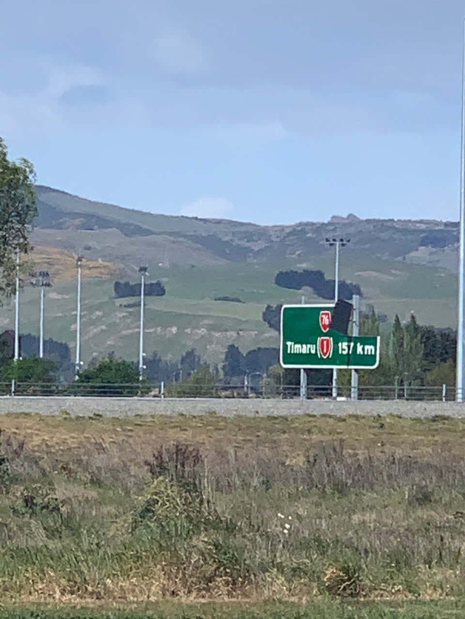 The photograph attached to this road signage report