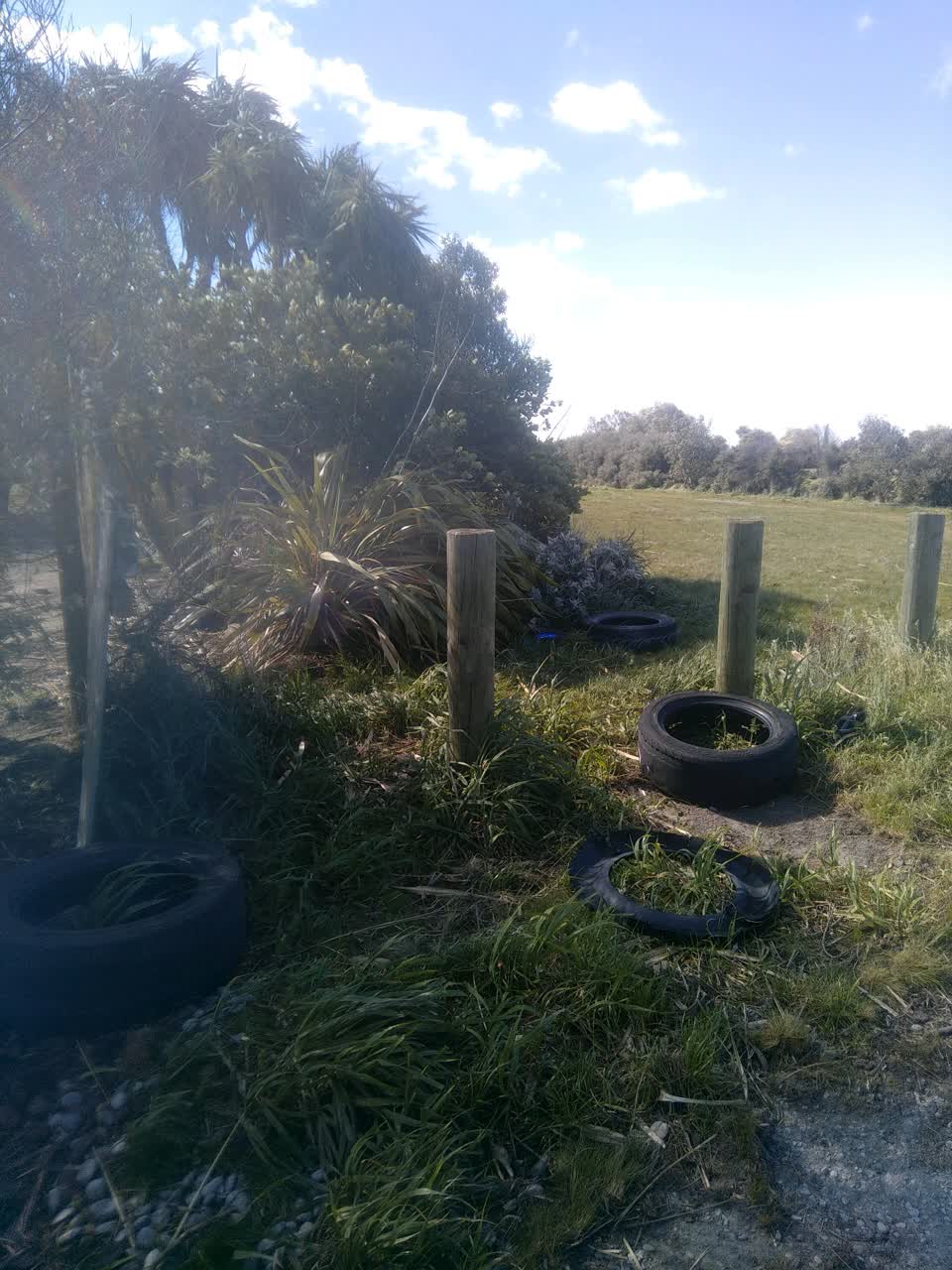 The photograph attached to this dumped rubbish report