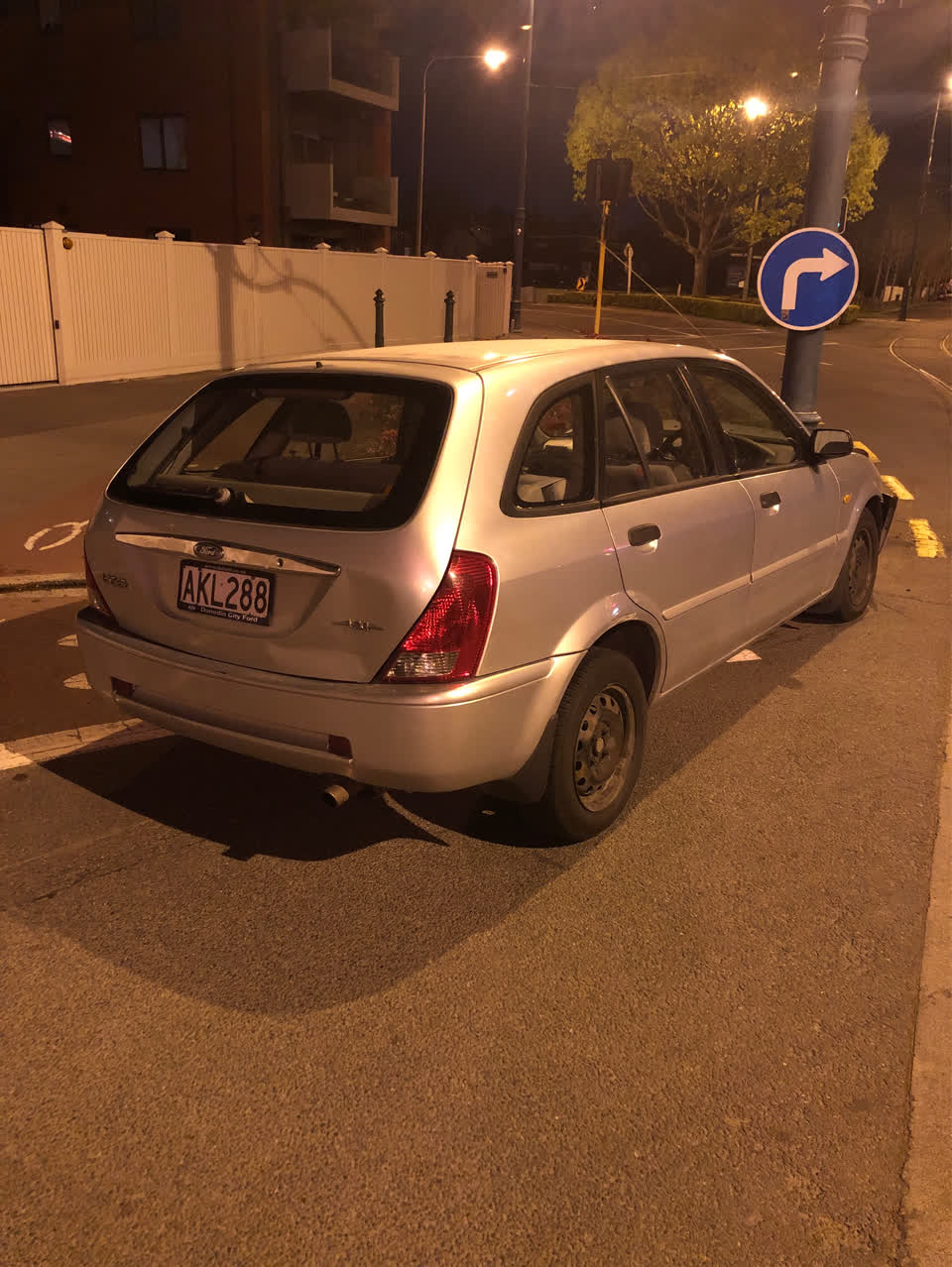 The photograph attached to this abandoned vehicle report