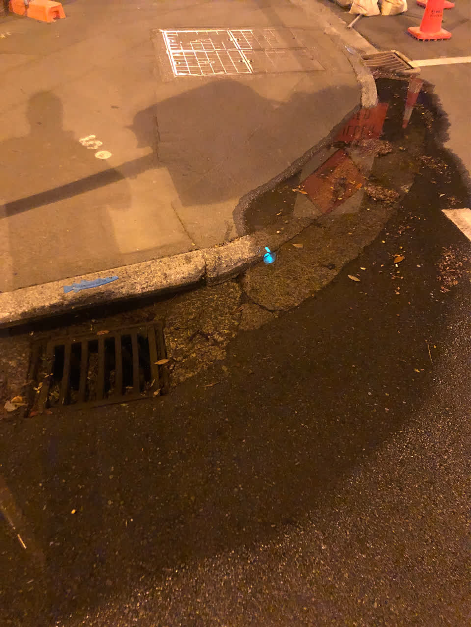 The photograph attached to this flooding report