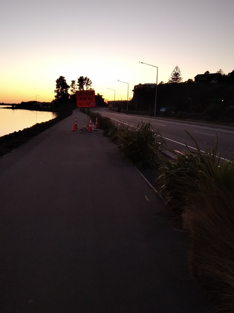 The photograph attached to this road signage report