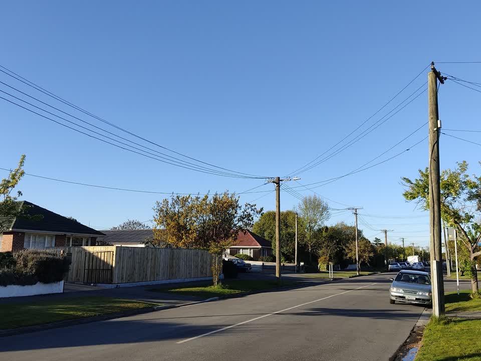 The photograph attached to this poles and signage - general report